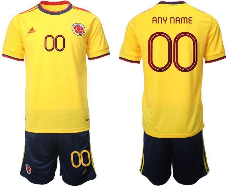 Cheap Men 2022 World Cup National Team Colombia home yellow customized Soccer Jersey